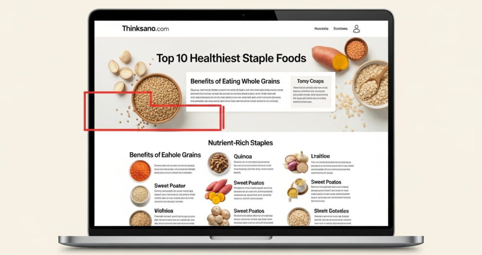 Healthiest Staple Foods on Thinksano.com