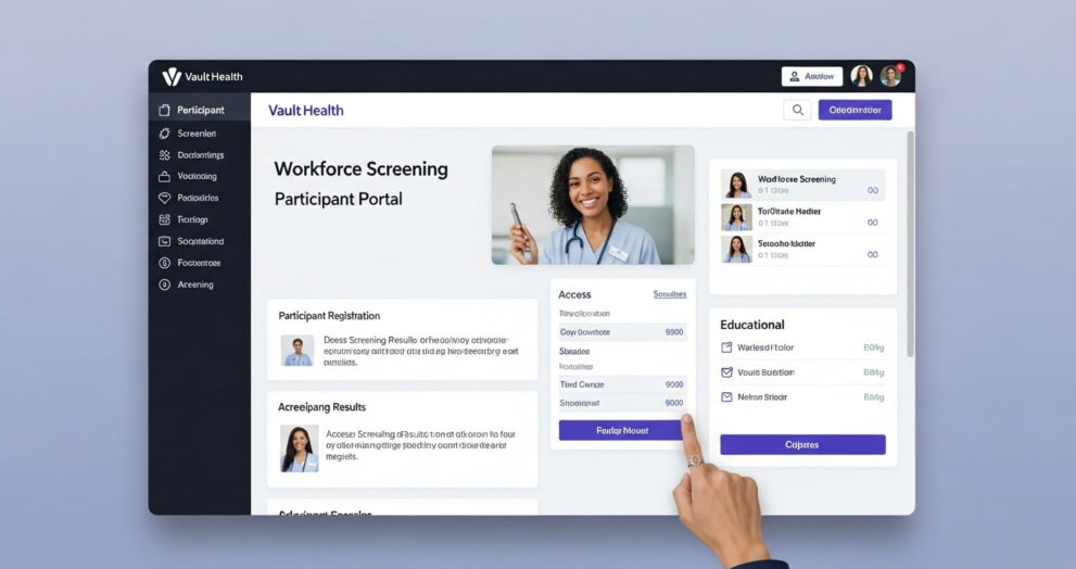 Vault Health Workforce Screening Participant Portal