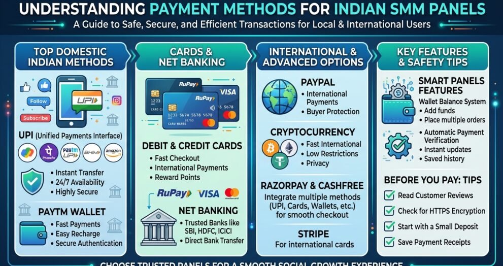 What Payment Methods Do Indian SMM Panels Accept