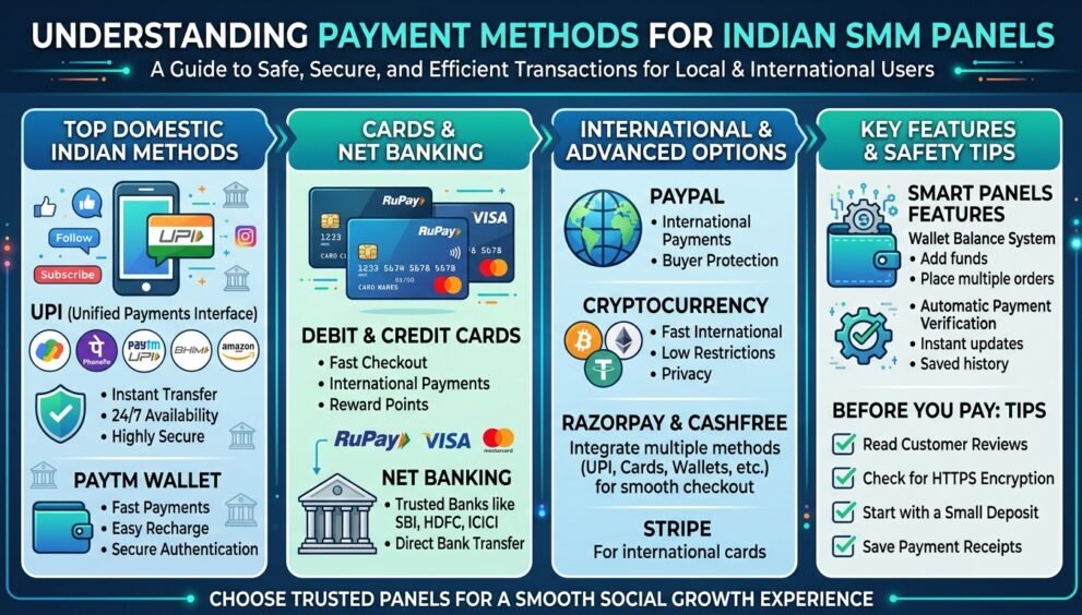 What Payment Methods Do Indian SMM Panels Accept