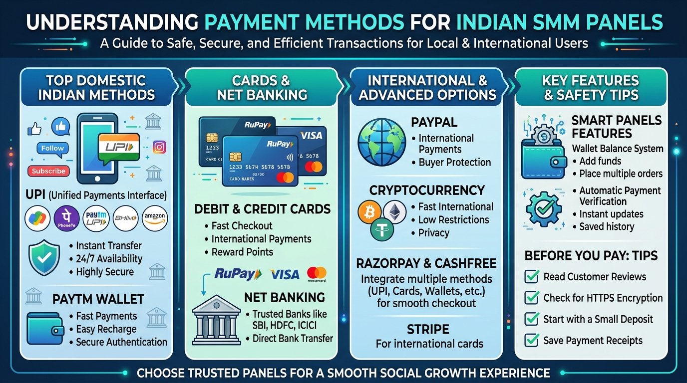 What Payment Methods Do Indian SMM Panels Accept